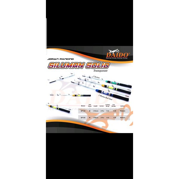 joran daido siluman solid 135 joran fiber