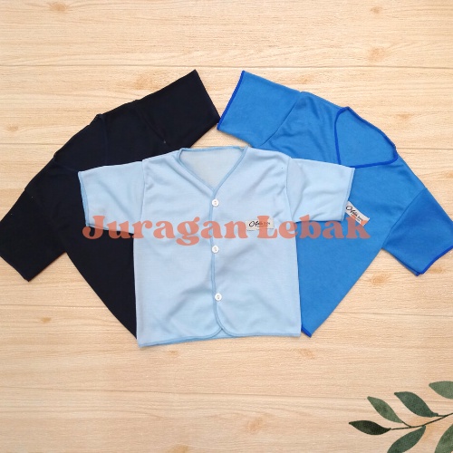 Paket Hemat 18Pcs, Setelan Baju bayi baru lahir seri biru, dongker dan biru muda -Juragan Lebak