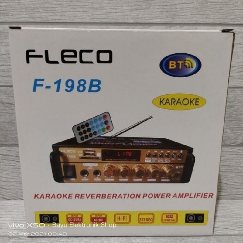 Amplifier Fleco F-198B - Ampli Fleco 198B - Power Amplifier Fleco 198B