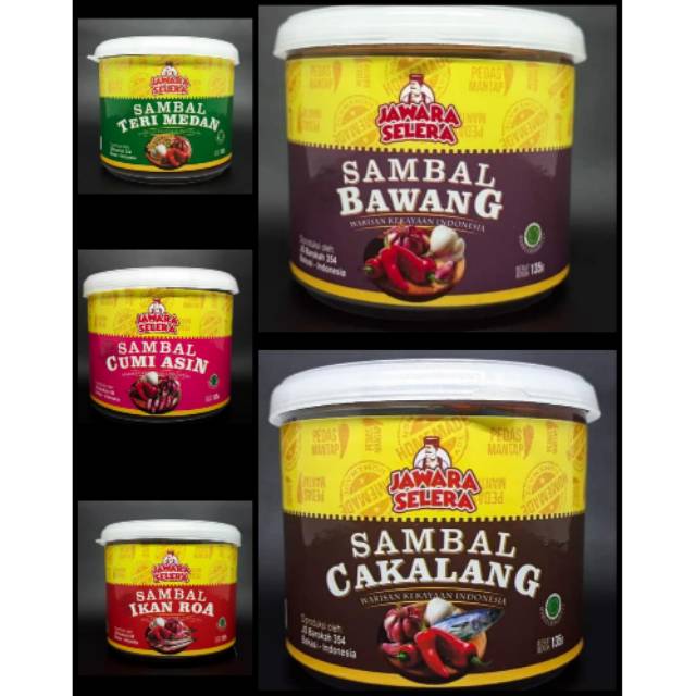 

Sambal JS Bawang - Teri Medan - Cakalang - Ikan Roa - Cumi Asin