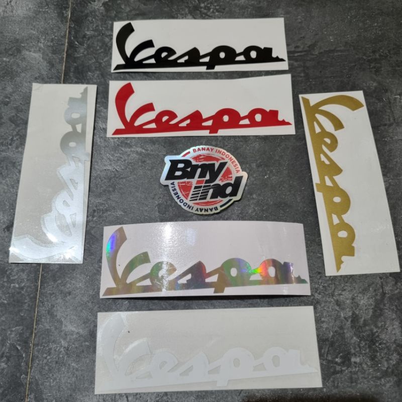 STICKER STIKER VESPA CUTTING