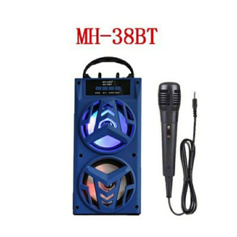 Speaker Bluetooth MH-36 / MH-38 BT terlaris + mic Karaoke