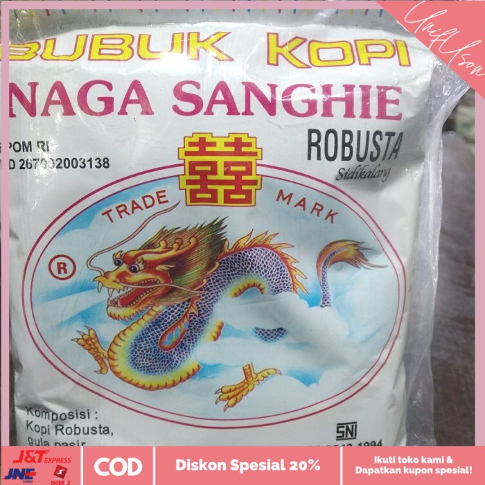

⭐COD⭐ bubuk kopi naga sanghie(kasar)(500grm)
