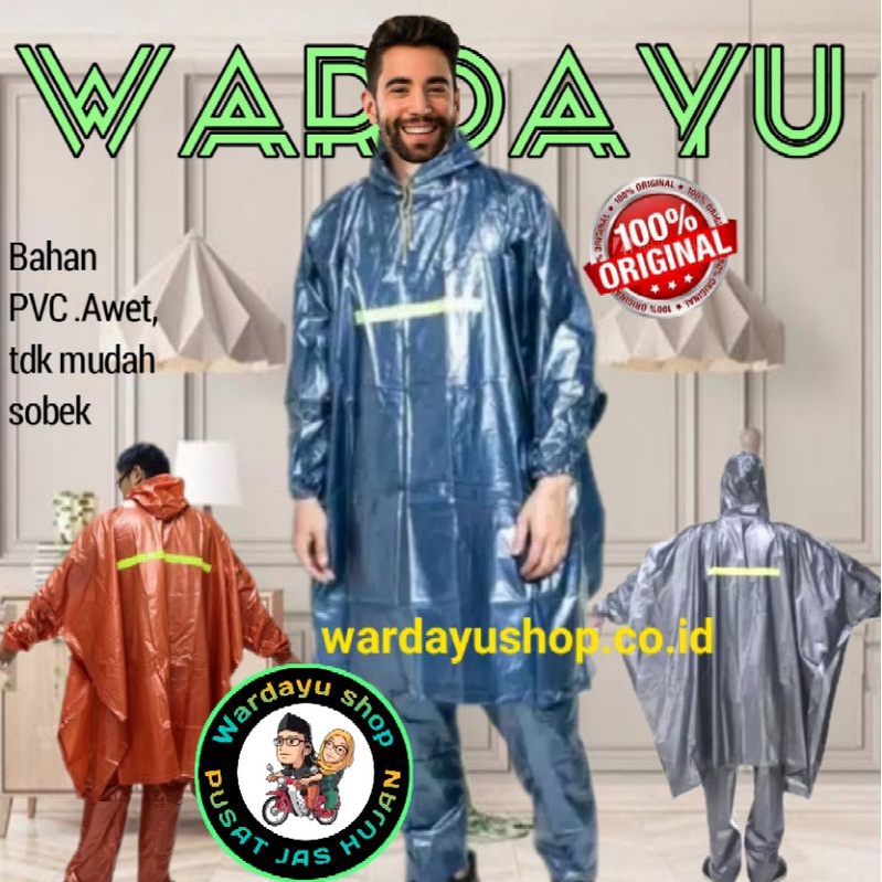 Jas Hujan Jumbo Ponco Lengan Setelan Celana Tebal Dolphin Blue Hybrid Pria Wanita Dewasa  Kelelawar Raincoat phonco Batman poncho /Jas Hujan Remaja Terlaris Terbaru Murah Berkualitas / Jas Hujan Baju Celana Tebal TERMURAH  Harga grosir