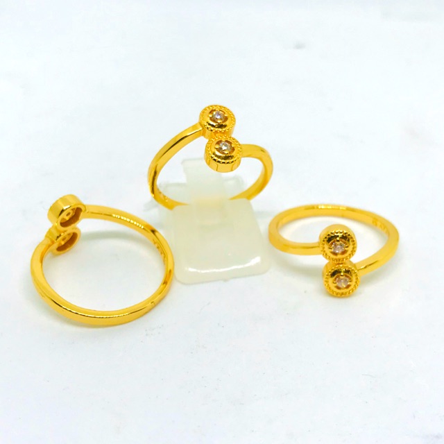 Cincin wanita //cincin permata // cincin lapis emas // perhiasan fasion //cincin