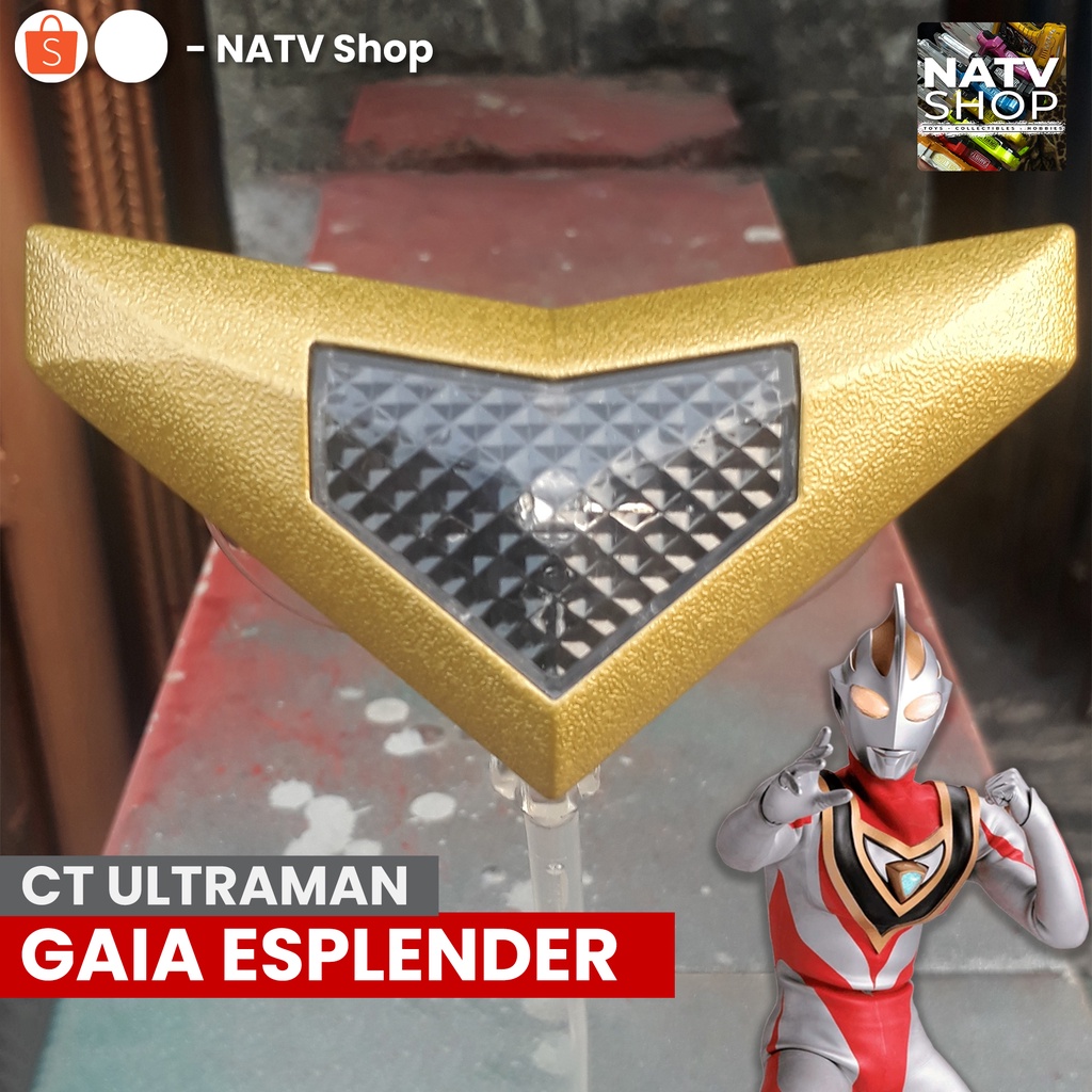 CT Ultraman Gaia Esplender Changer Spark Mainan alat berubah ultramen nyala lampu keren