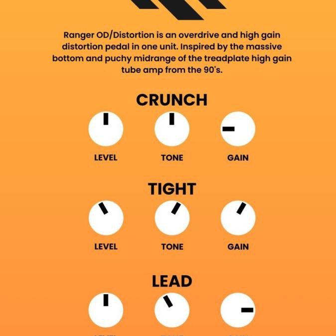 Scw Audio Ranger Od Distortion - Efek Effect Pedal