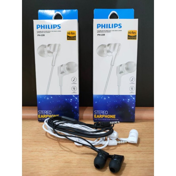 Hf Handsfree Headset PHILIPS QP228 Stereo Earphone