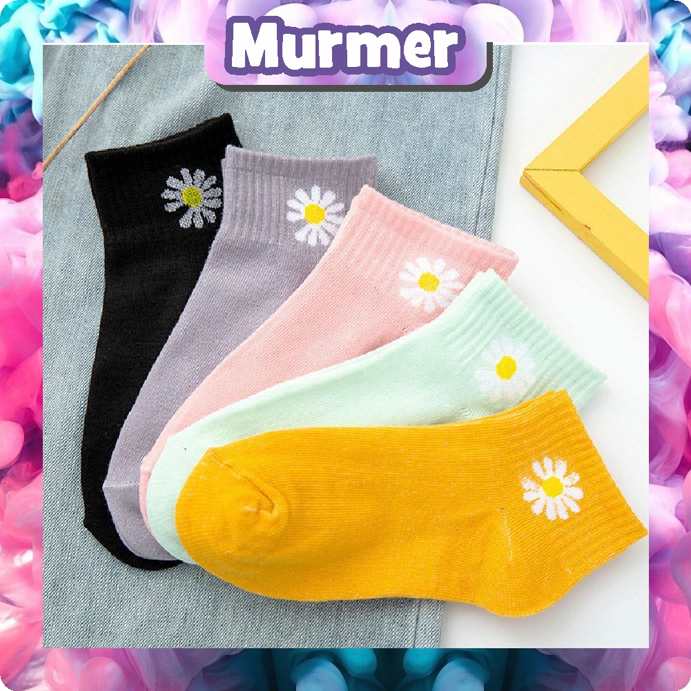 MurmerOfficial R456 Kaos Kaki Kekinian Hypebeast Kaos Kaki Viral Terbaru Termurah COD Kaos Kaki Perempuan Kaos Kaki Flower