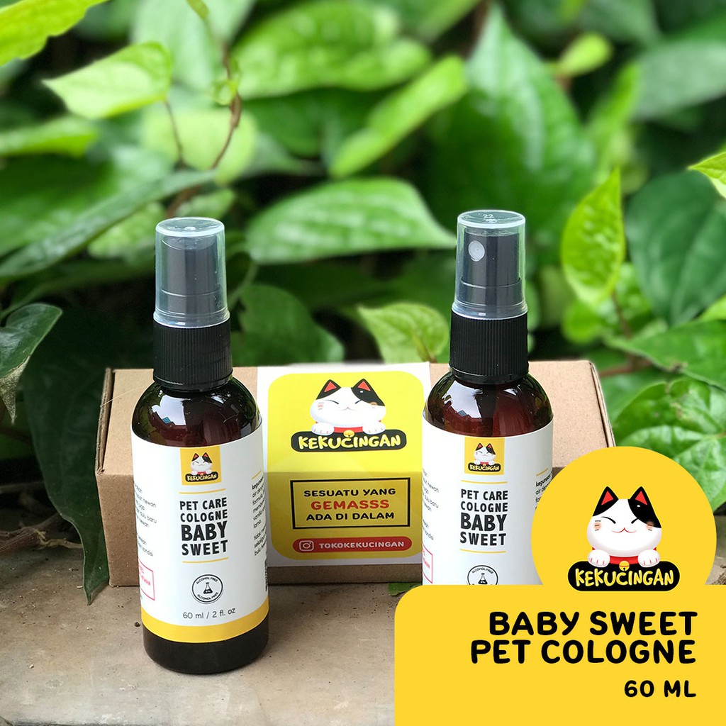 Parfum Kucing Anjing Water Based Wangi Vanilla Baby Sweet 60 ml