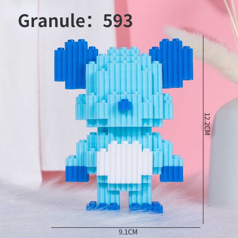 Bearbrick Mainan Balok Bangunsusun Model Lego Bentuk Beruang Untuk Hadiah Ulang Tahun Anak