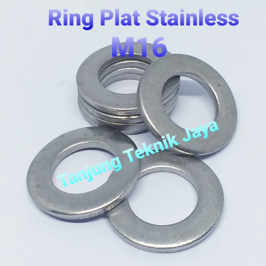 10 Pcs Ring Plat Stainless M16/ Ring Plat Stainlis M16/ Ring Plat Stenlis M16 Sus 304 Murah