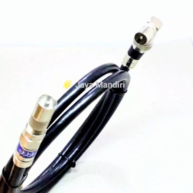 Kabel Antena TV Jack Compression 1 Meter / Male to Male