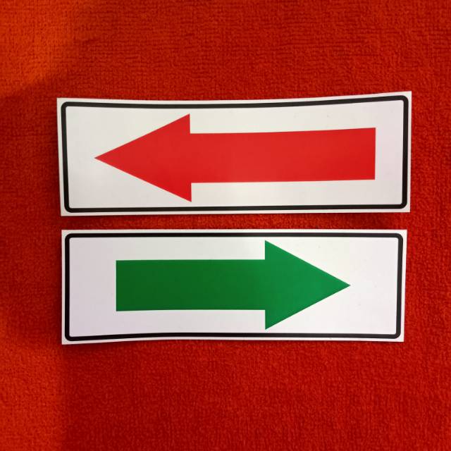 

Stiker K3 rambu safety. Anak panah UK 5x15cm.