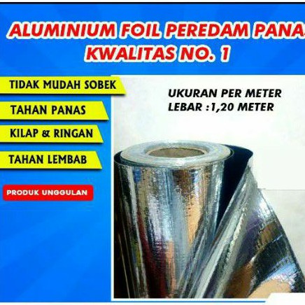 Almunium Peredam Panas Shine Woven Singel