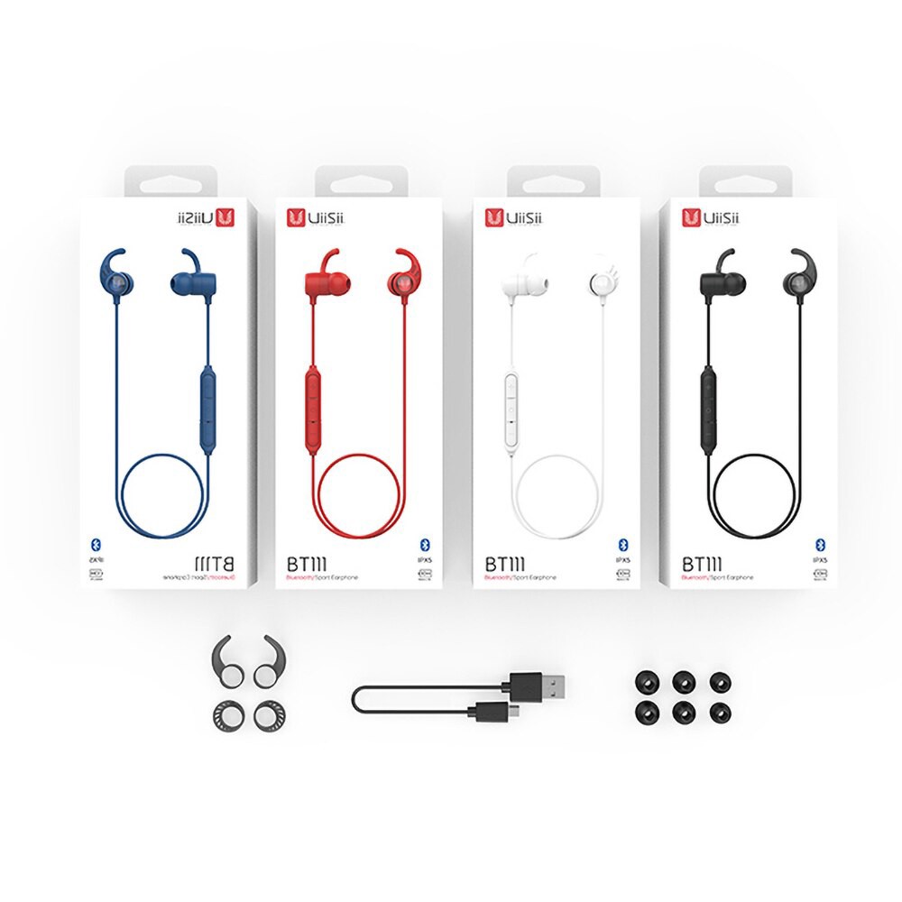 UIISII BT-111 EARPHONE SPORT BLUETOOTH IPX5 HEADSET EARPHONE MURAH