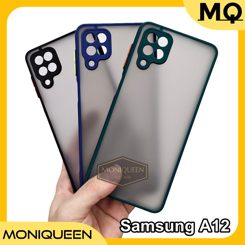 Hybrid Aero Case Samsung A10S A20S A50S A21S A70S A51 A11 M11 A01 CORE Lens Camera Cover Soft Case-Samsung A12