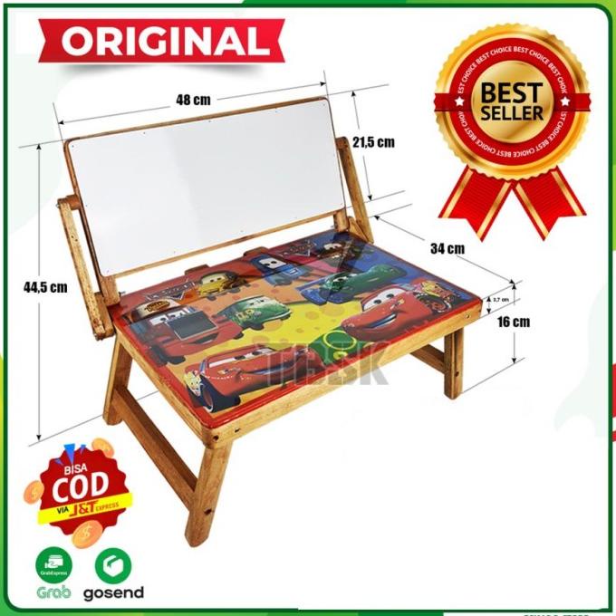 Meja belajar Lipat + Whiteboard