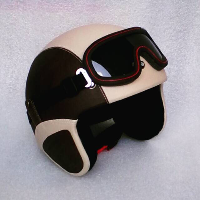 HM-1993 Helm Pororo Dewasa (Krem Coklat) Murah