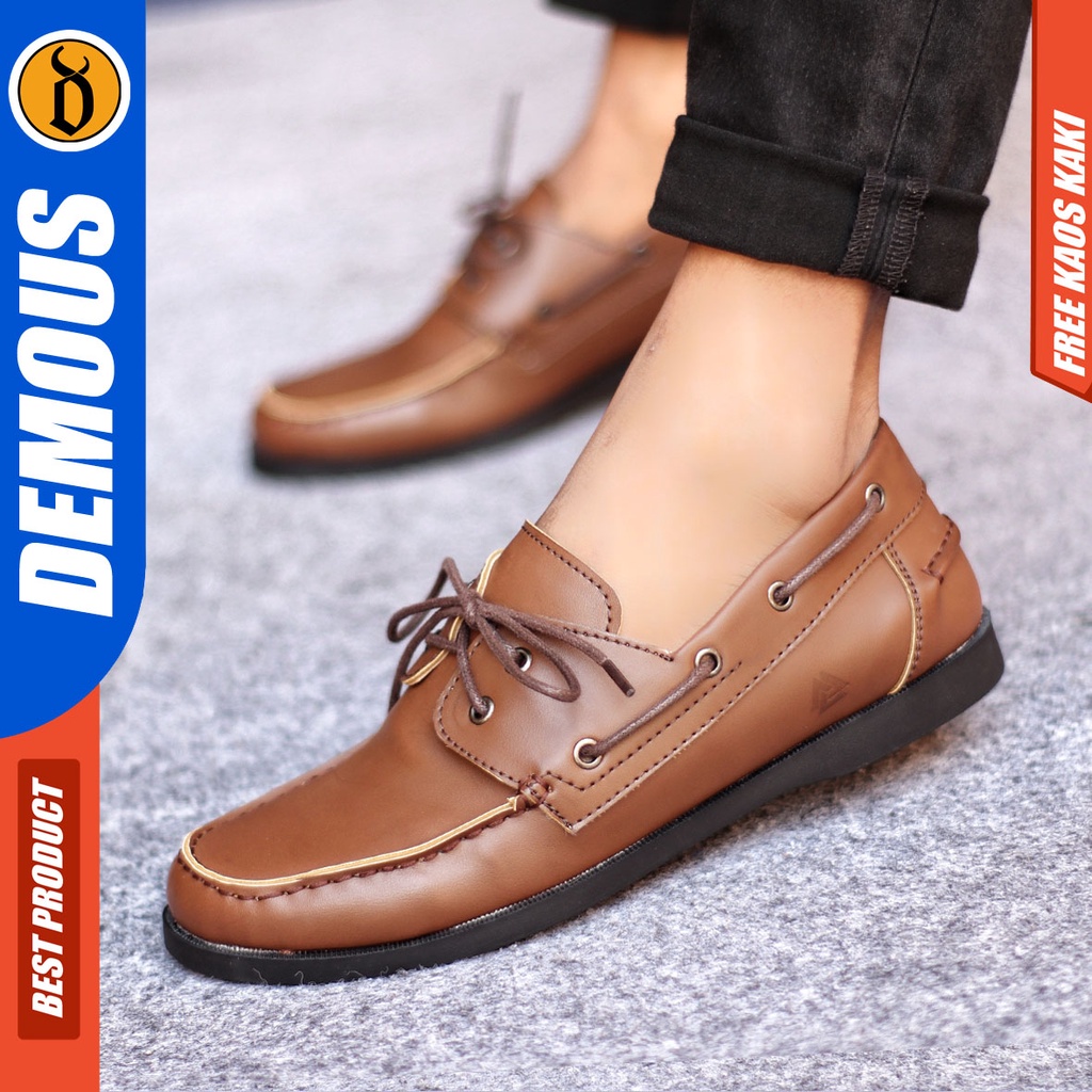 Sepatu Formal Pria Sepatu Casual Pria Kulit Pu Tali Sepatu Pantofel Kerja Kantor Kuliah Kondangan Sepatu Hitam Pria DEMOUS VALIANZ