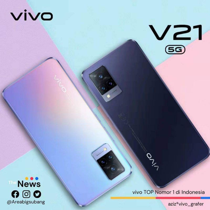 Vivo V21 5G ram 12/128 garansi resmi