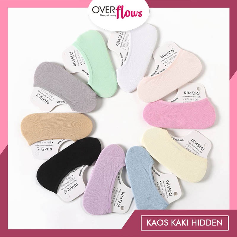 OVERFLOWS.ID Kaos Kaki Invisible Low Cut Dewasa Pendek Silicon Hidden Sock Import