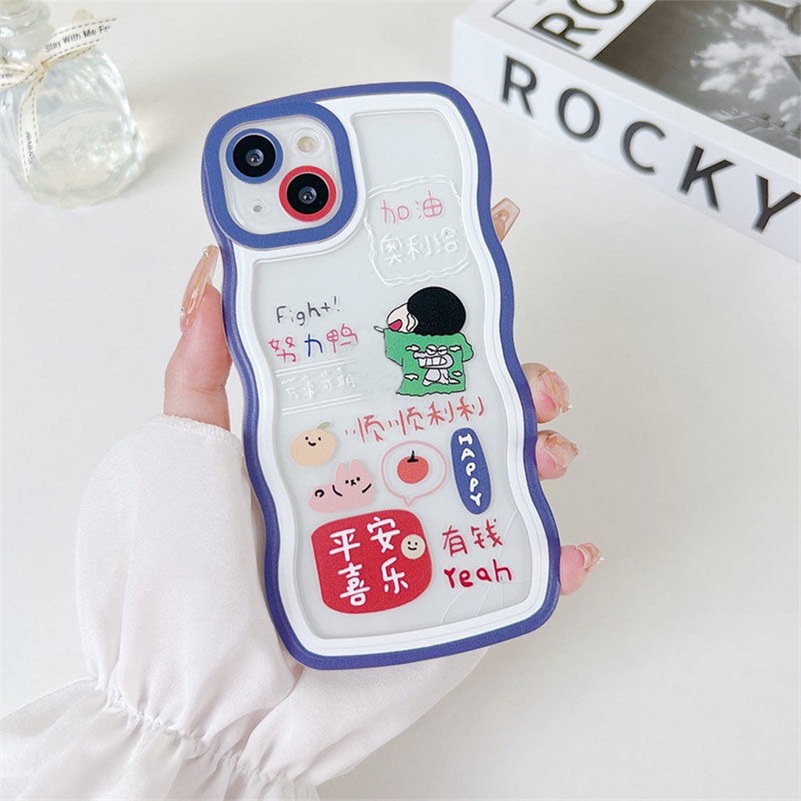 Soft Case Silikon Transparan Motif Kartun Anime Untuk iPhone 13 12 11 Pro Max X Xr Xs Max SE 8 7 6 6s Plus