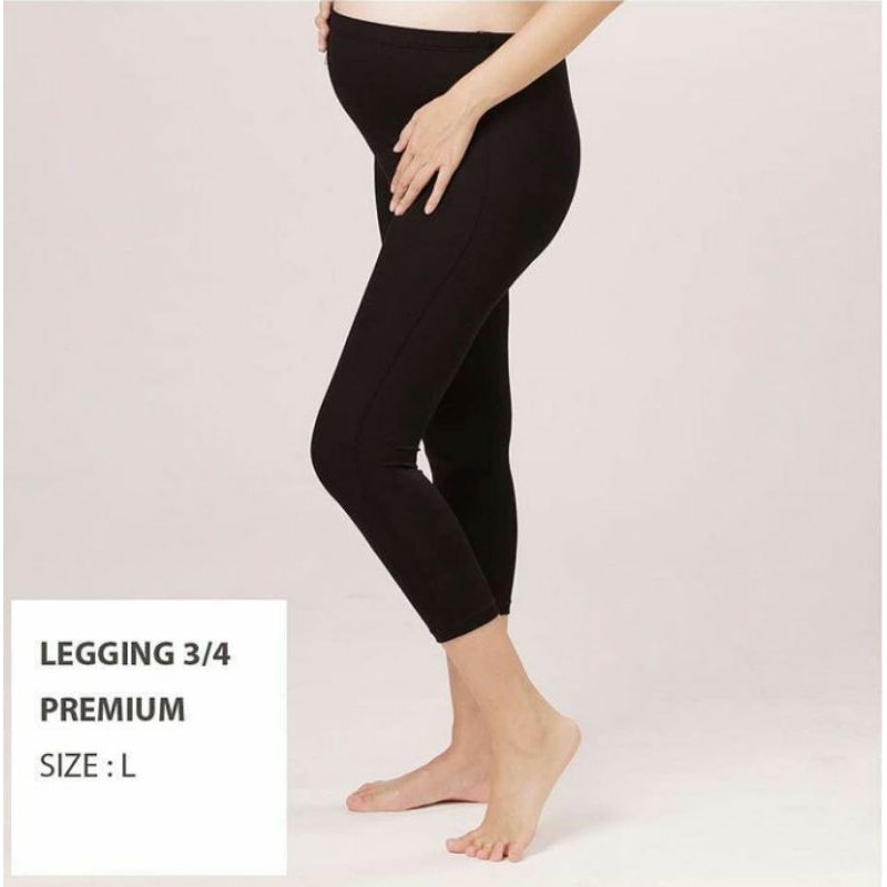 HUG Celana Legging Hamil 3/4 Spandex Premium