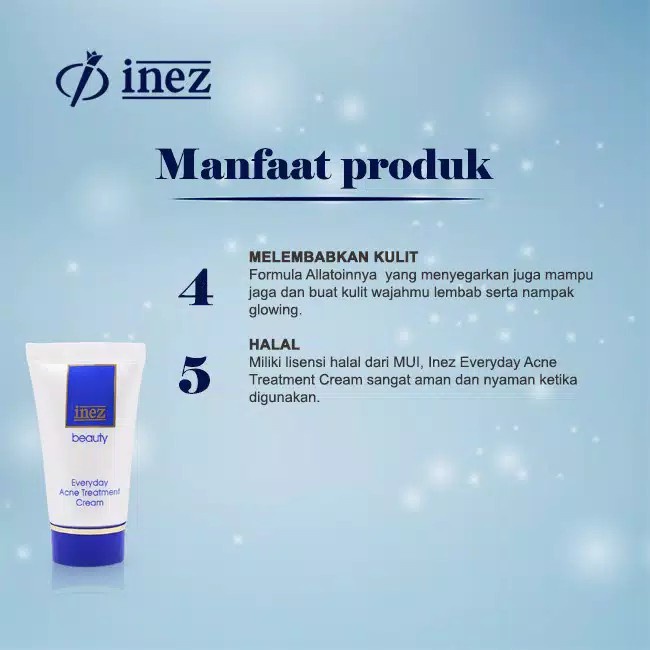 Inez Everyday Acne Treatment Cream 12 gr / Inez Cream Jerawat