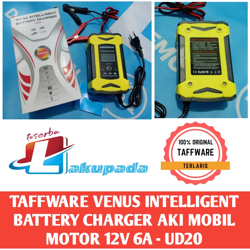 Taffware Intelligent Battery Charger Aki Mobil 12V 6A