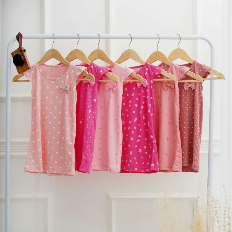Ribbon dress anak lucu