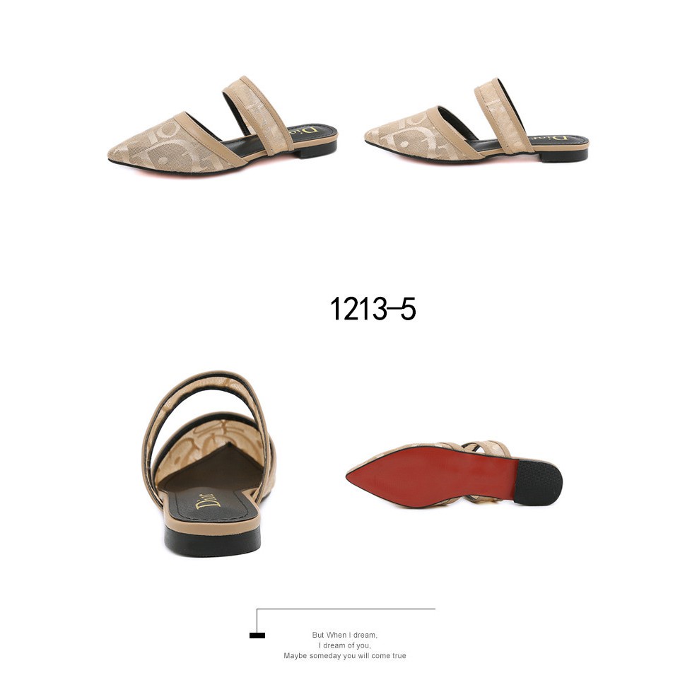 Fashion D Strap Flat Sandals  #1213-5