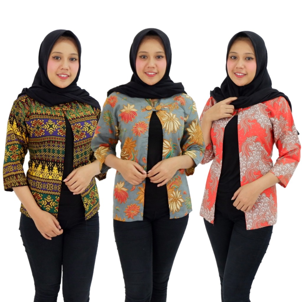 Distro Batik  ATASAN  WANITA  CANTIK MODERN Shopee  Indonesia