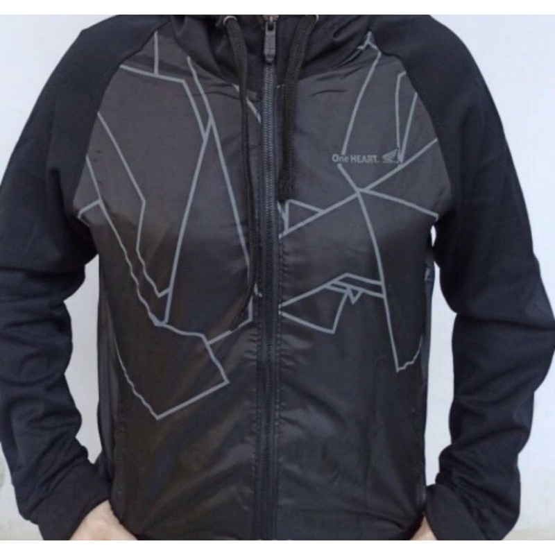 Jacket Jaket Hitam Motor Honda Beat Scoopy Genio Supra Revo Vario PCX ADV Size Large L