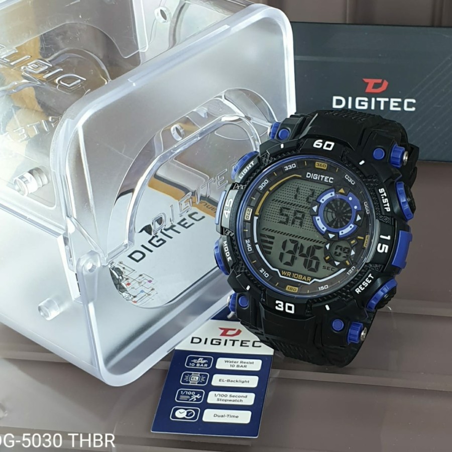 Jam Tangan Pria Digitec 5030 digital original alarm aktif dll