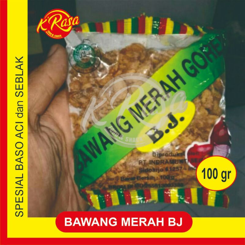 

BAWANG MERAH GORENG/BAWANG GORENG BJ 100 GR