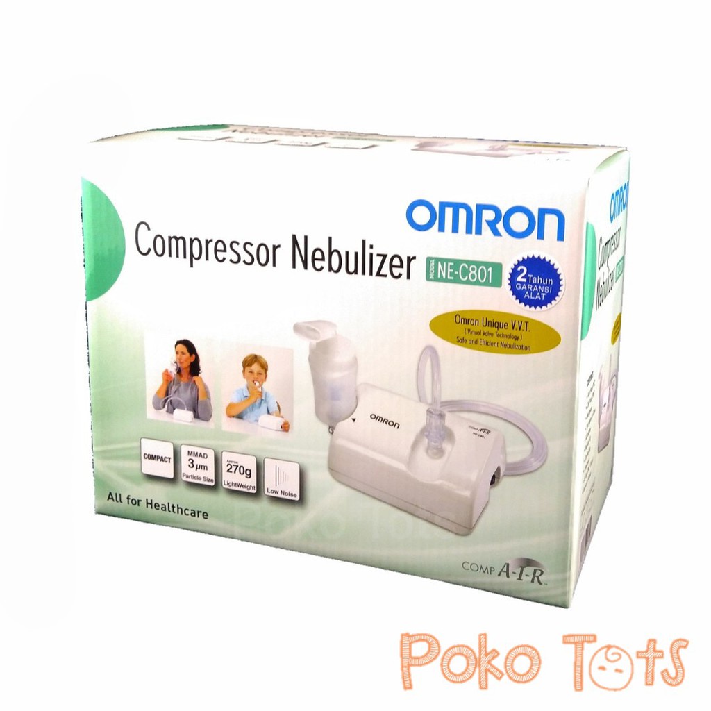 Omron NE-C801 Compressor Nebulizer Alat Uap Nebuliser Garansi Resmi WHS