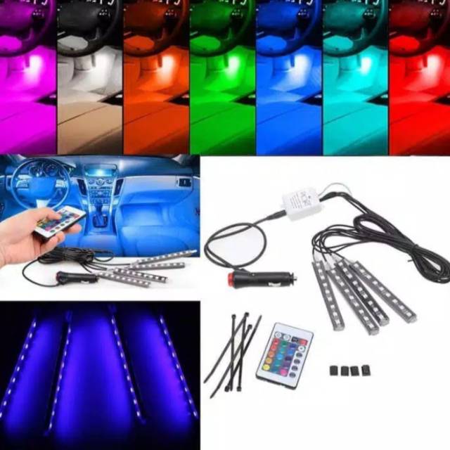 [COD] lampu variasi Kolong Mobil RGB 16 Mode Warna