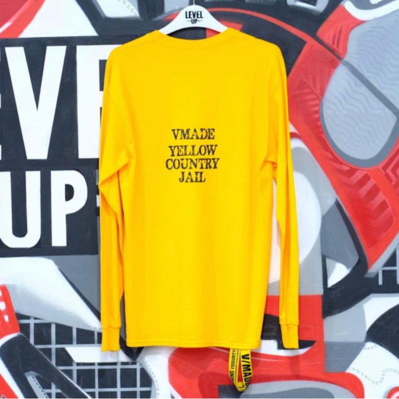 Vmade Jail Tee Yellow 100% Original