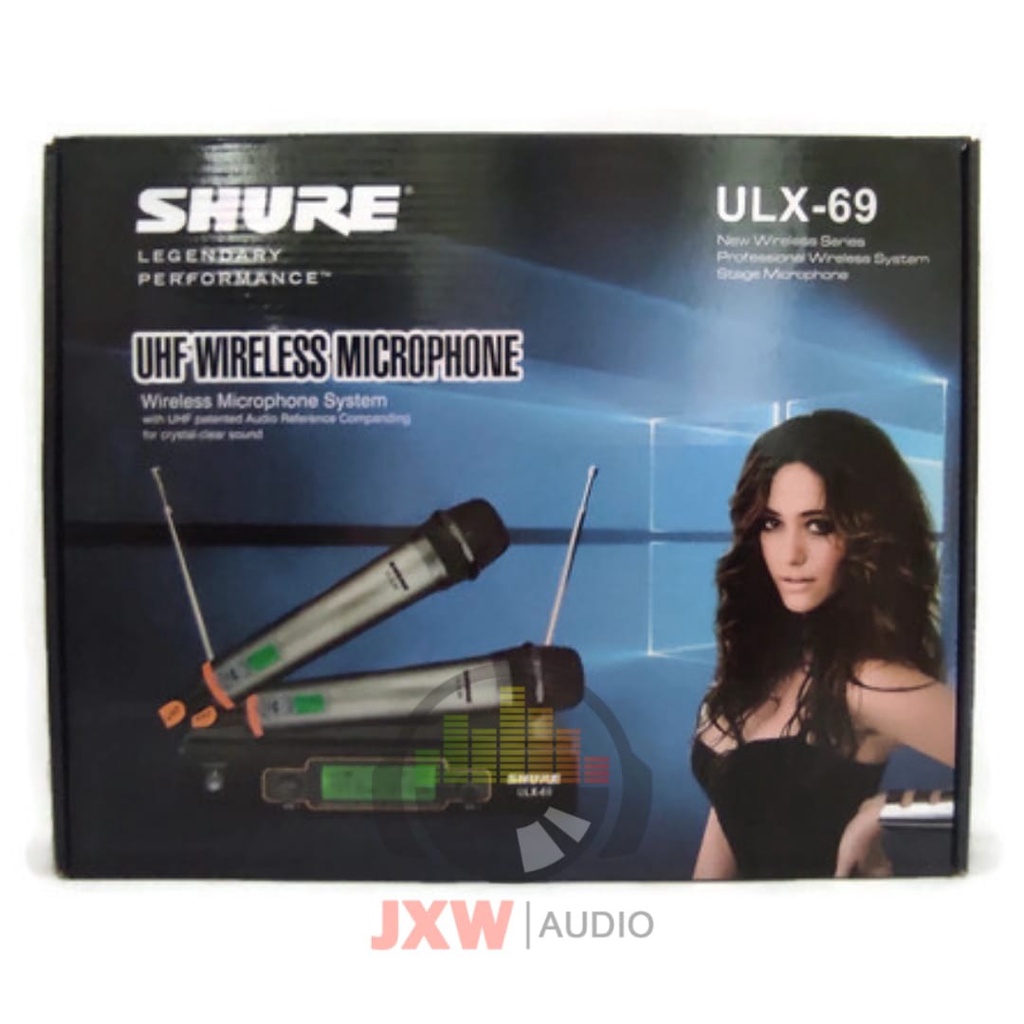 MIC SHURE ULX 69 / MICROPHONE DOUBLE WIRELESS SHURE ULX-69 / MIC SHURE ULX69