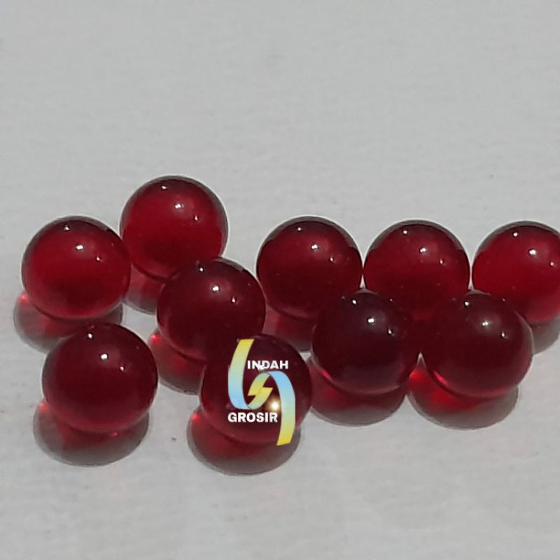 Paket Grosir 10pcs Batu Md merah 5mm