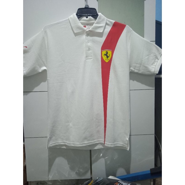 Poloshirt/kaos kerah Scuderia Ferrari