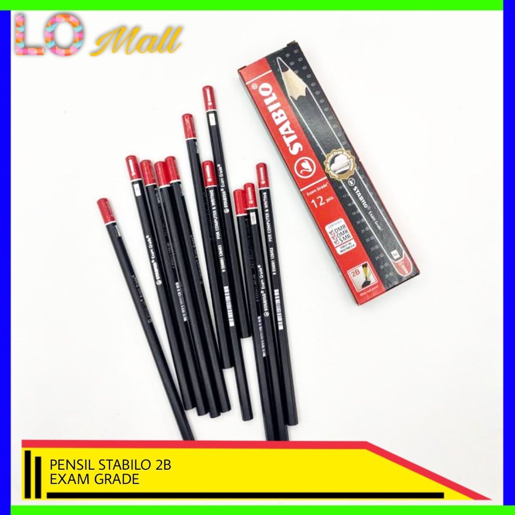 

(Lusin) Pensil 2B Stabilo / Pensil Serut Stabilo Exam Grade