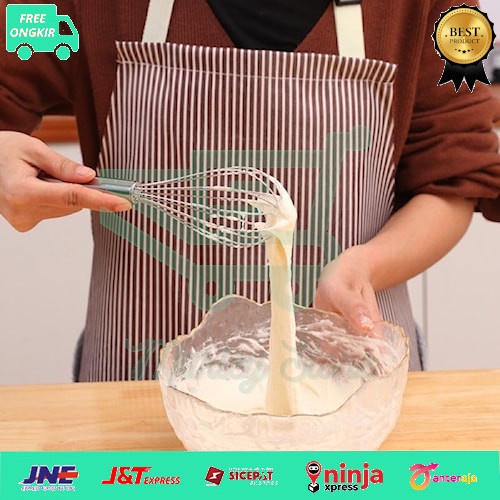 pengocok adonan telur manual mini mixer egg stainless