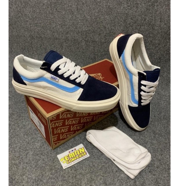 PREMIUM sepatu v4ns oldskool Cream Tan OG bonus banyak - Promo Mega SALE