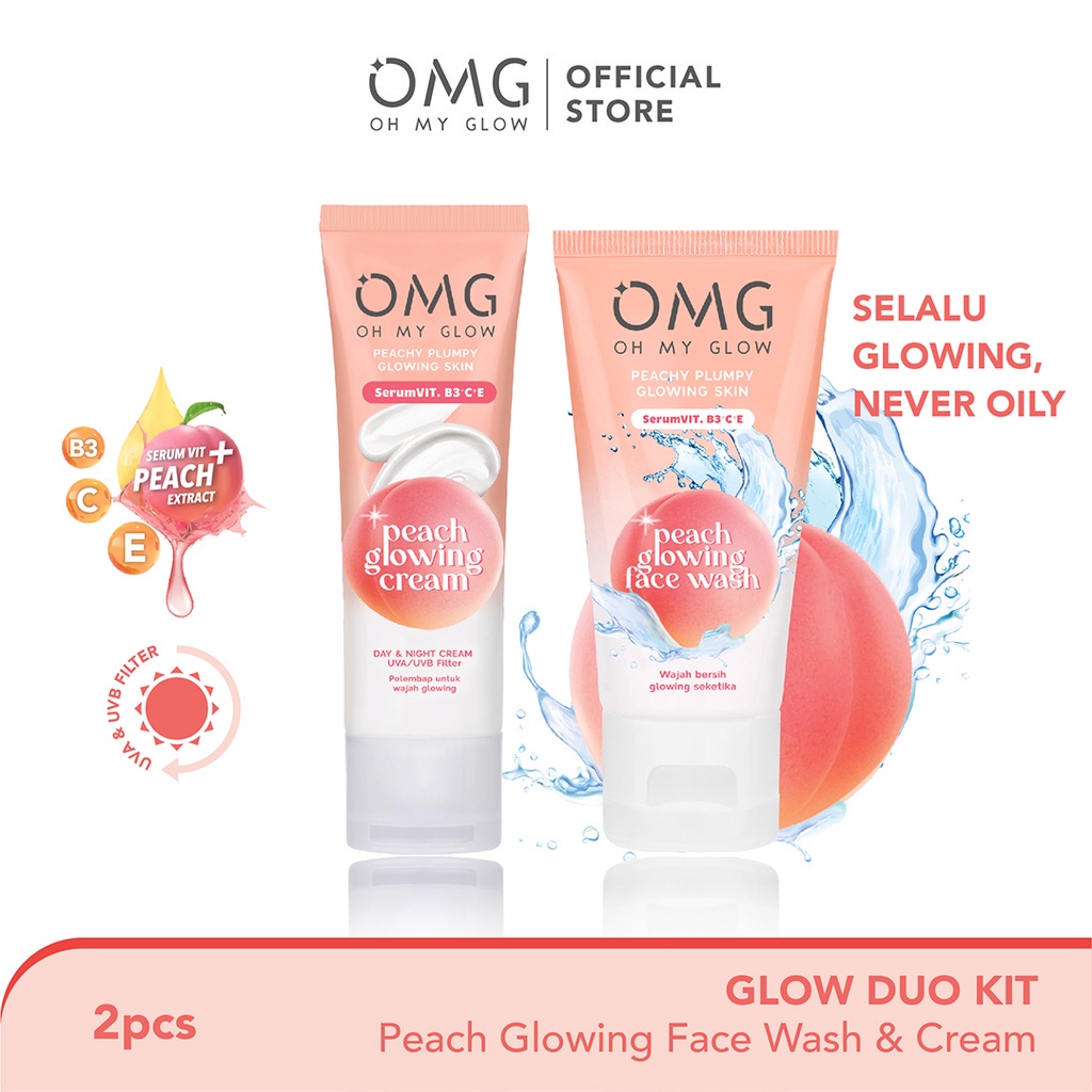 OMG PEACH GLOWING FACE WASH 50GR -GC