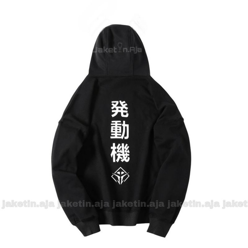 Zip Hoodie Japanese Style (S - 6XL) Jaket ReSleting Zipper Kanji Harajuku BIGSIZE OVERSIZE StreetWear Unisex Fashion Jumper Jumbo sweater Japan Sweatshirts Jepang Urban