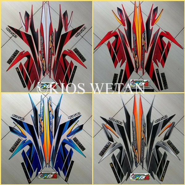 STRIPING  SATRIA FU F150 TAHUN 2008 STICKER LIS STANDAR ORI