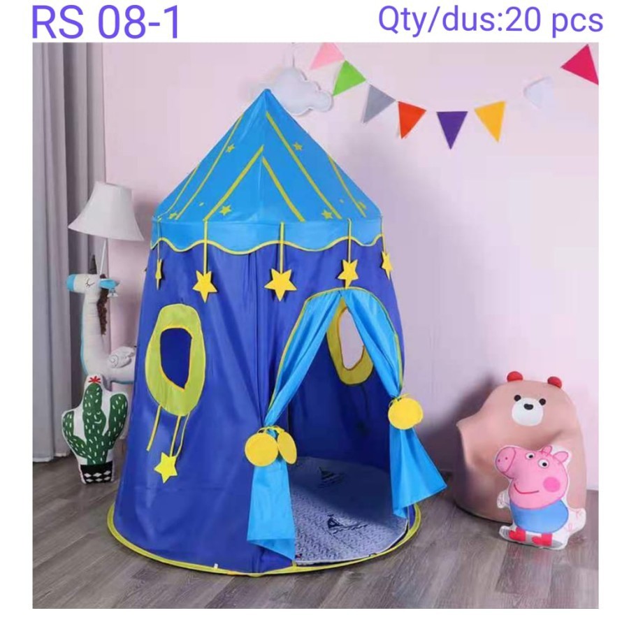 Tenda Pensil - Tenda Anak Model Kerucut Tinggi Kastil Istana RS08