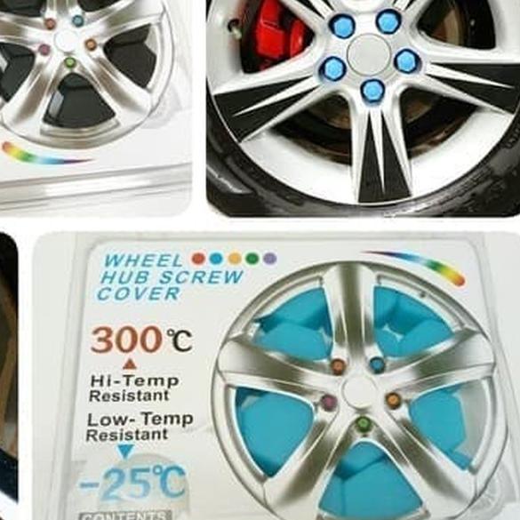 ❂ VSB159 Tutup Baut Silikon Lugnut Velg Silicone Car Wheel Cover Hub Screw ♩